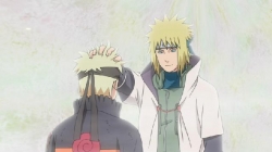 Minato incoraggia Naruto